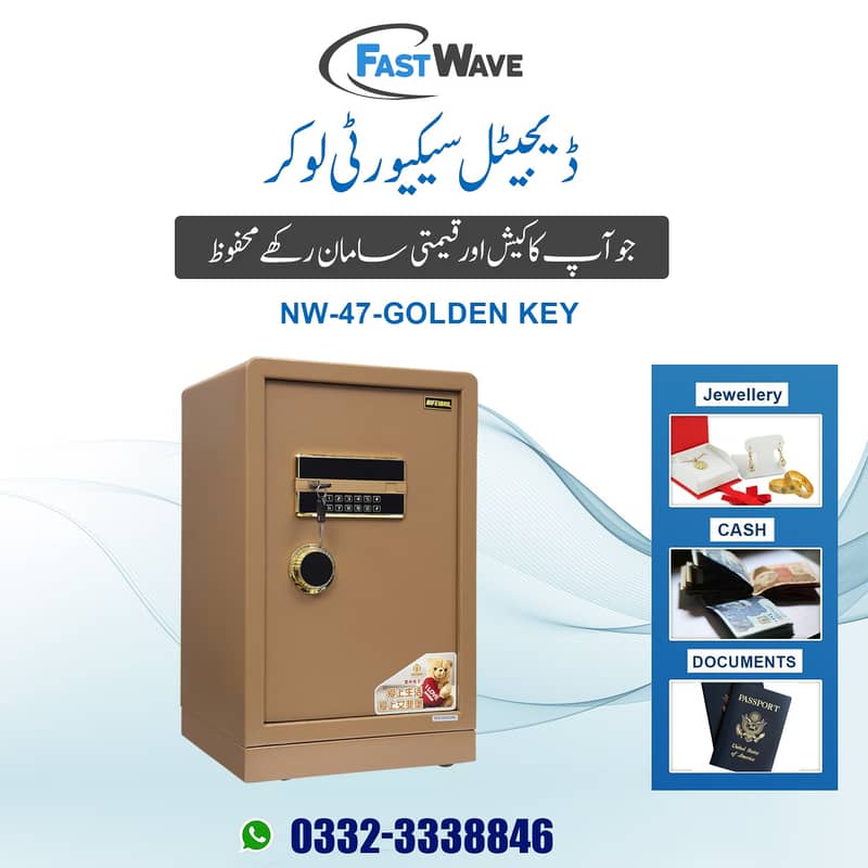 Digital security thumb safe locker, cash counting till machine Lahore 13