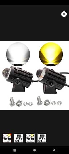 2 spot light yellow white 2 color 12volt universal delivery all Pak