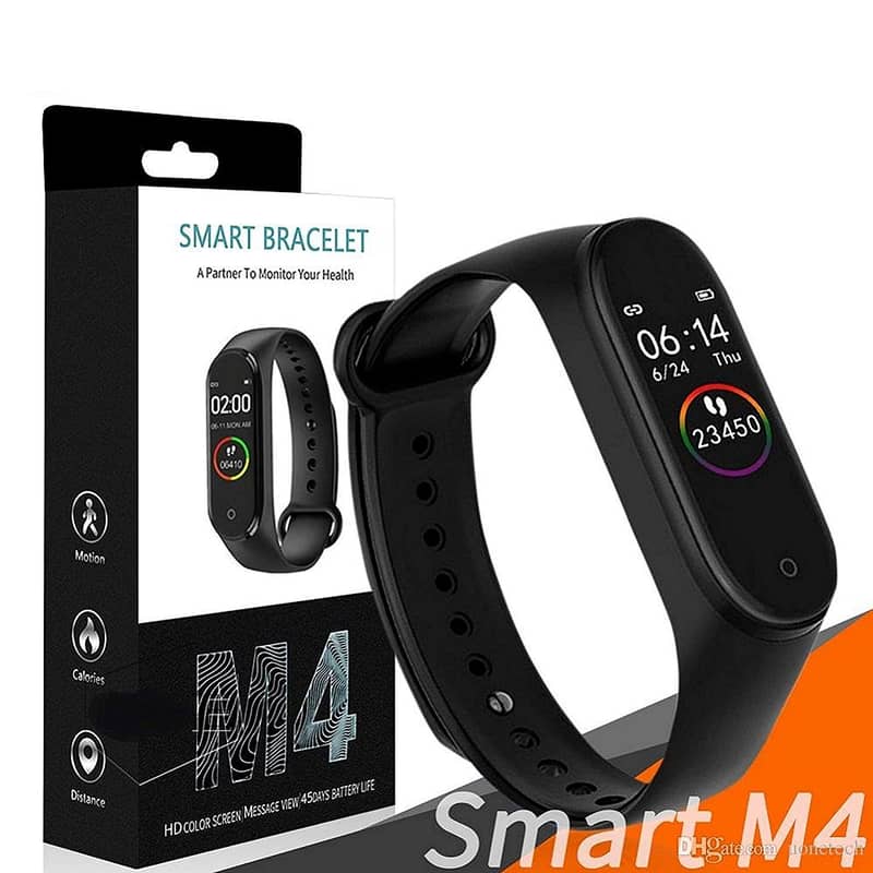 M4 color screen smart watch sports fitness bracelet 0