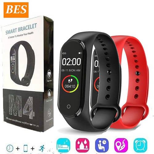 M4 color screen smart watch sports fitness bracelet 1