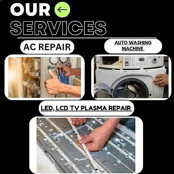 LED Tv & LED repair,Fridge repair,automatic washing machine repair,ups 2