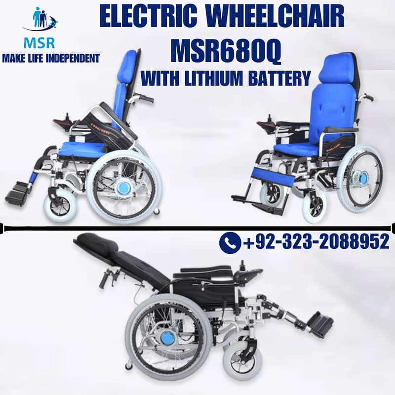 Electric Wheelchair Available in Islamabad | Best Price | Reclining 7