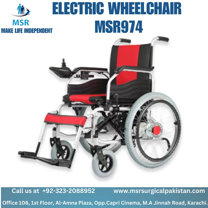 Electric Wheelchair Available in Islamabad | Best Price | Reclining 17