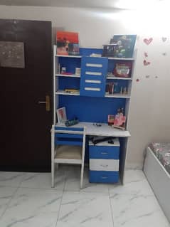 Study table with drawer and chair
