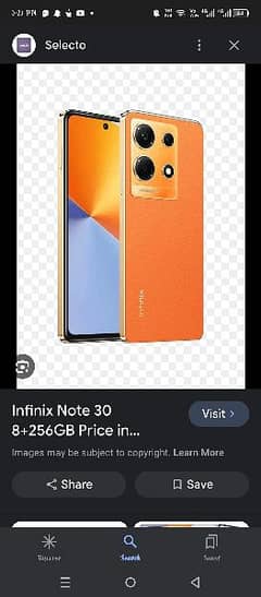 Infinix note 30 sunset colour 256/8