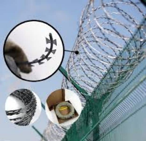 Barbed Mesh - Razor Wire - Electric Fence - Chain Link -Jali low price 4