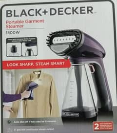 Black & Decker Garments/ Clothes Steamer Handy 1500w