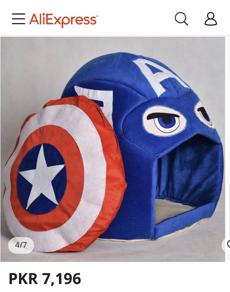 Captain America cat/dog house 4