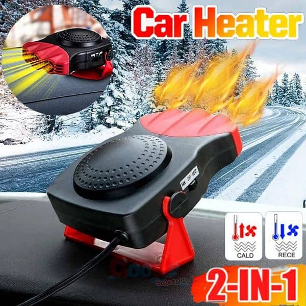 Car Heater, Portable Auto Electronic Heater Fan Fast Heating Def 0