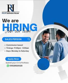 Sales Persons Required