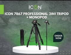 Icon Tripod or monopod | Professional 2in1 Tripod | I7867