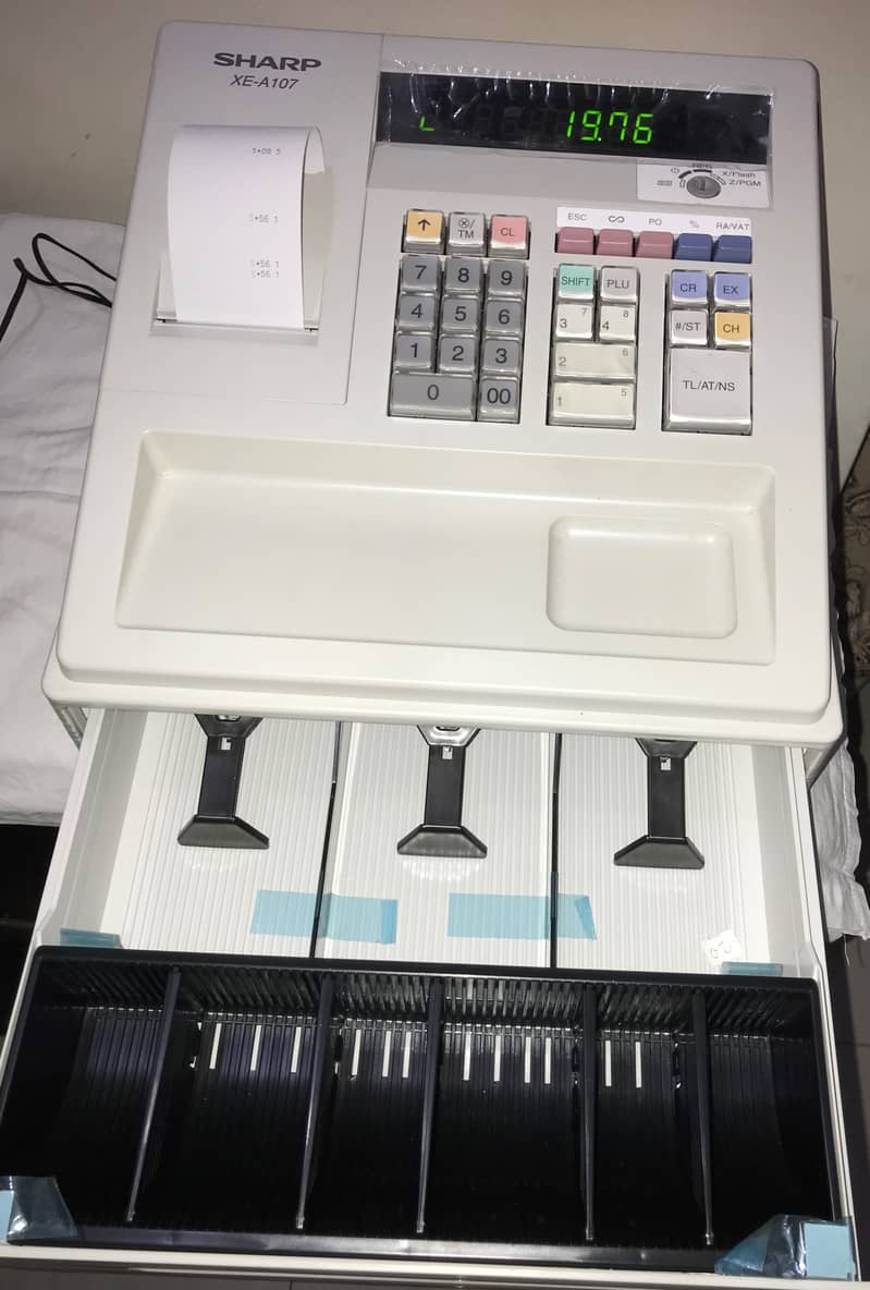 SHARP ELECTRONIC CASH REGISTER XE-A107 5