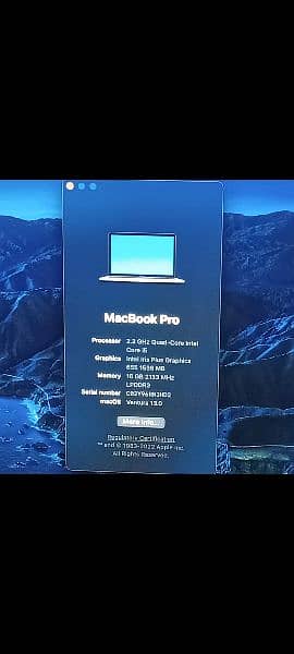 MacBook Pro 2018 2019 Core i5 / i7 8GB / 16GB 256GB/ 512GB 13" Display 3