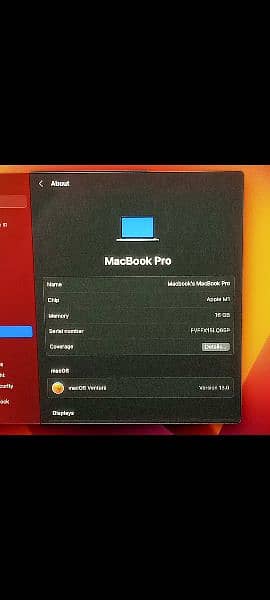 MacBook Pro M1 2020 16GB 512GB 13 Inch CTO Model A2338 2