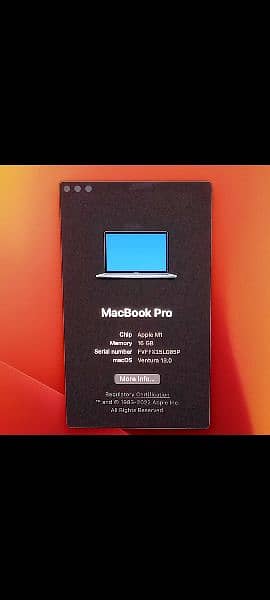 MacBook Pro M1 2020 16GB 512GB 13 Inch CTO Model A2338 4