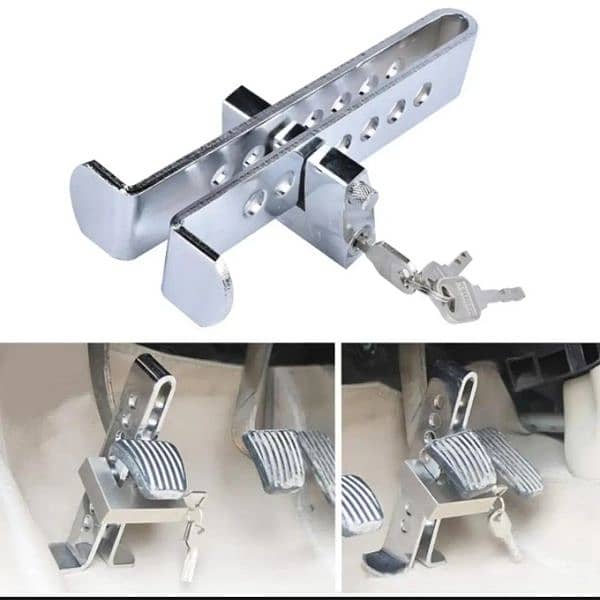 Car Pedal Lock Brake And Clutch Security Lock Anti Theft For All Cars 0