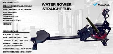 MERACH Water Rower Rowing Machine & Gym Equipment