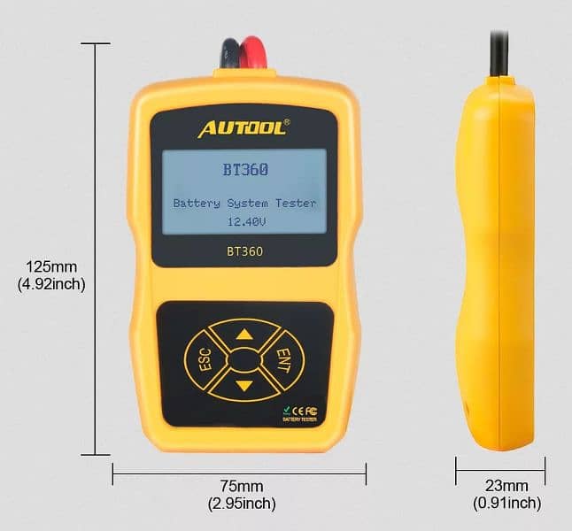 Autool BT360 Car Battery Tester 12V Digital Portable Analyzer Au 1