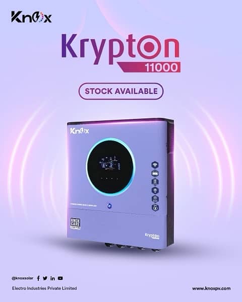 Knox Krypton 11kw Pv13000 Dual output 2MPPTs Netmetering hybrid Solar 2