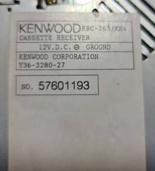 Honda City Genuine Kenwood Cassette Player 2