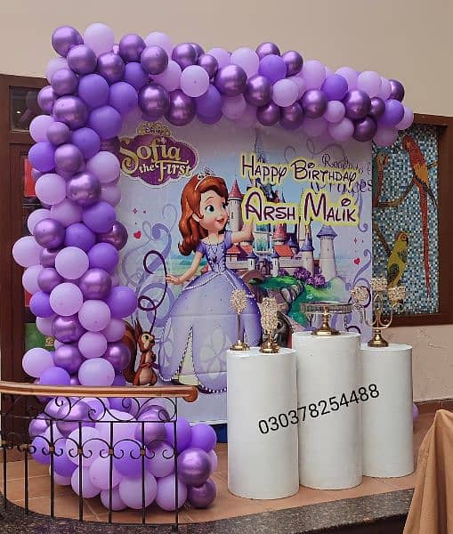 birthday decor, balloons decoration, anniversary decor,bridal shower, 7