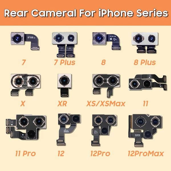 apple iphone camera front back rear 6 7 8 plus x xsmax xr 11 pro max 0