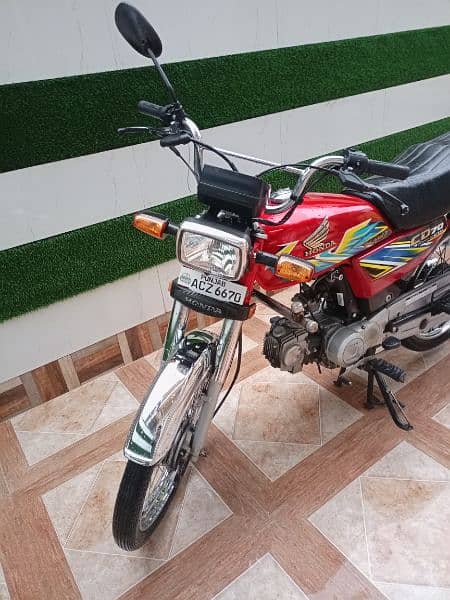 Honda Cd 70 Red Color Model 2021 0