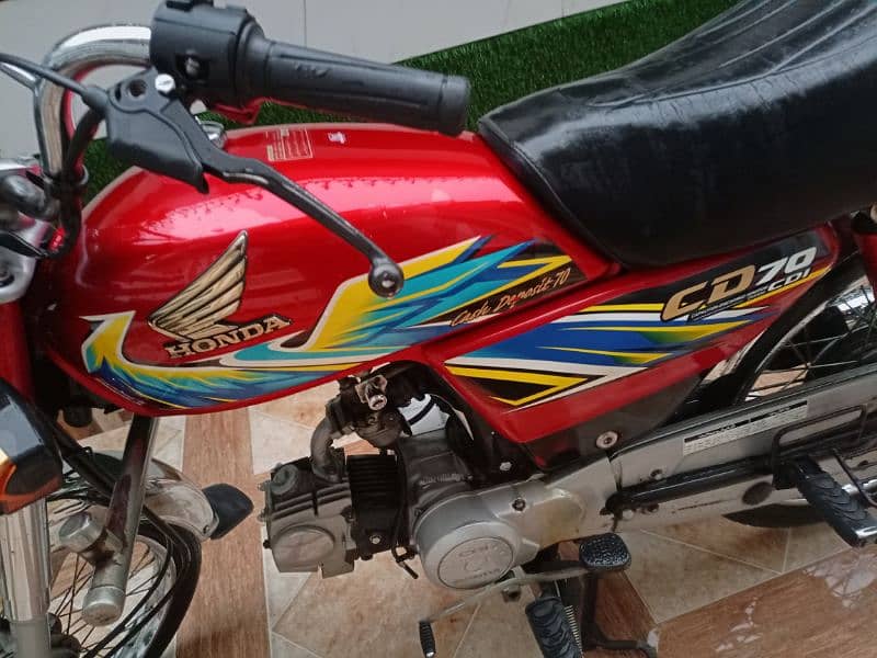 Honda Cd 70 Red Color Model 2021 2