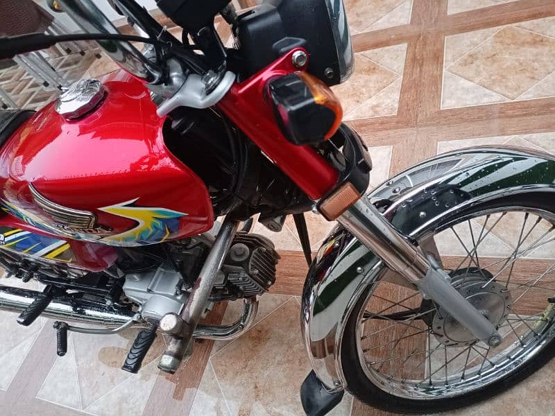 Honda Cd 70 Red Color Model 2021 3