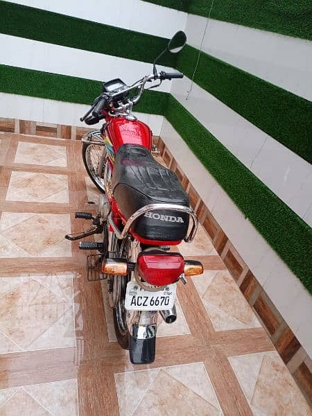 Honda Cd 70 Red Color Model 2021 4