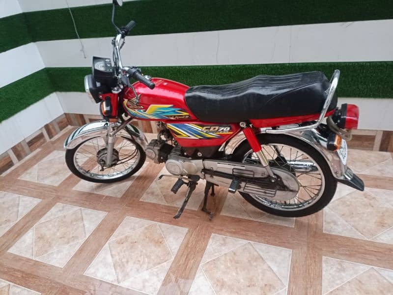 Honda Cd 70 Red Color Model 2021 5