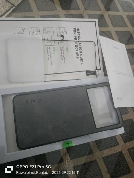 INFINIX NOTE 12 VIP BACK COVER AND GLASS PROTECTOR 1