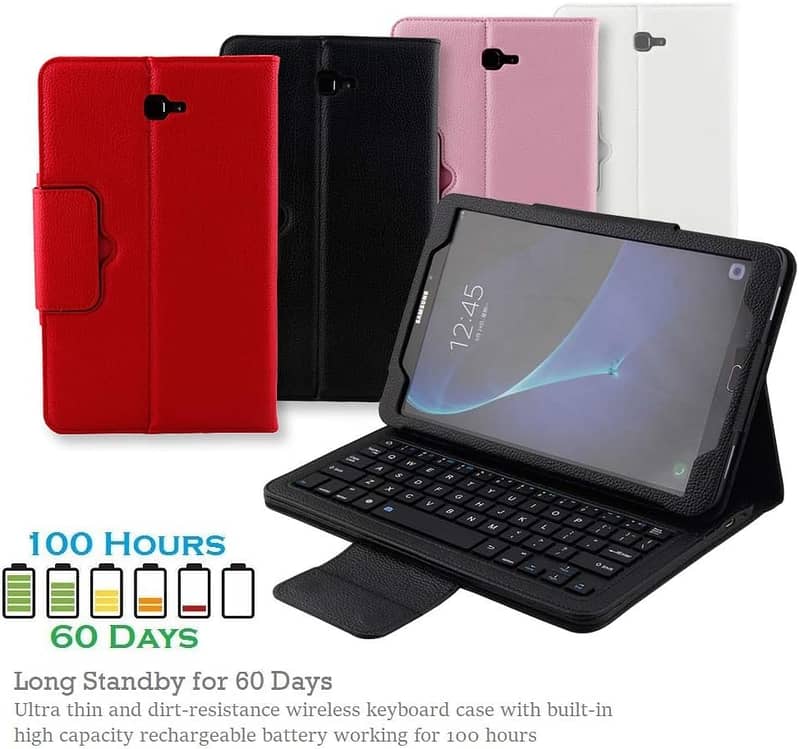 Galaxy Tab A 10.1 2016 Keyboard Case with Screen Protector & Stylus, 18