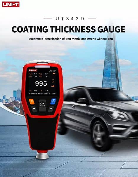 UNI-T UT343D Coating Thickness car inspection Gauge Automobile Paint 0