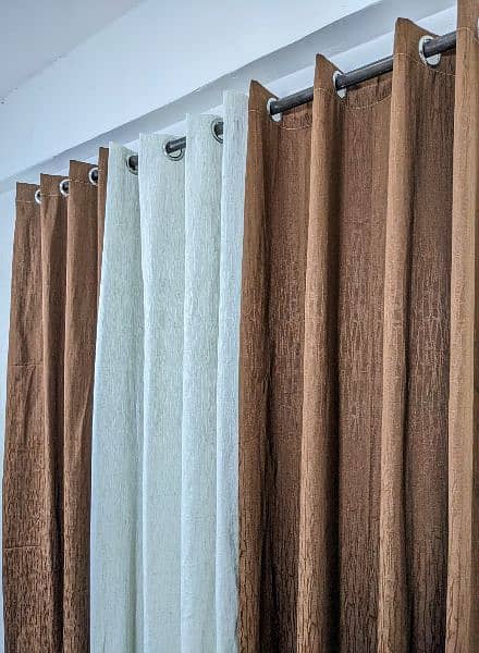 3 PC set curtain NEW MASHUP(EXPORT PLAIN JAMBO SELF JACKARD) 0