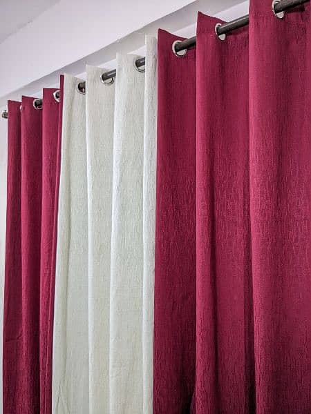 3 PC set curtain NEW MASHUP(EXPORT PLAIN JAMBO SELF JACKARD) 2