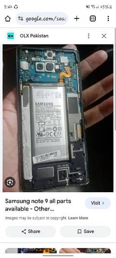 samsung note 9 all parts