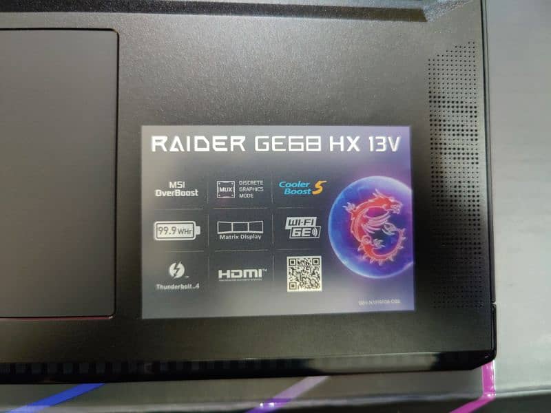 MSI Raider-GE68HX i9-13 generation RTX4070 gaming laptop 5