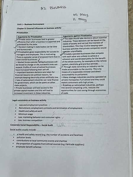 As & A level Business complete notes. 1