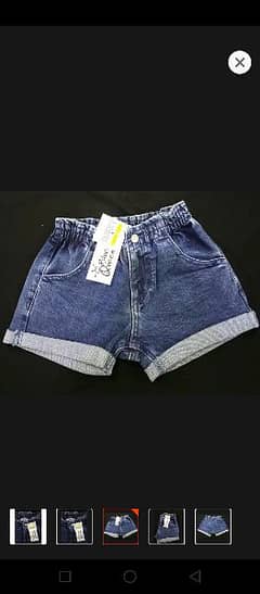 Blue queen branded shorts for kids