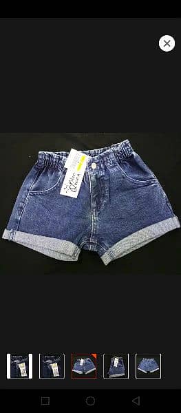 Blue queen branded shorts for kids 0