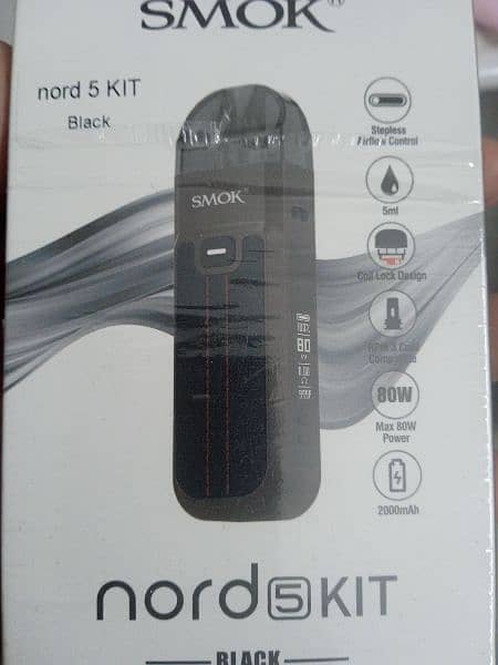 SMOK NORD 5, URGENT SALE, NEW DEVICE, PRICE IS NEGOTIABLE 0