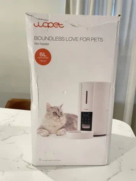 WOPET Automatic PET Cat Feeder 3L Auto Pet Dry Food Dispenser 1