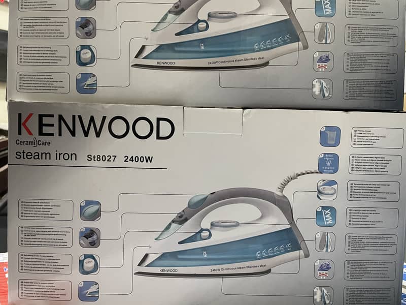 Kenwood steam iron 2400watt ceramic care Kenwood steam iron O32I-44951 2