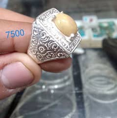 opal Silver and Italian Rings.  03425373060