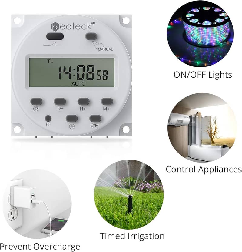 Digital LED Temperature Controller,Suction Cup Waterproof for Aquarium 17