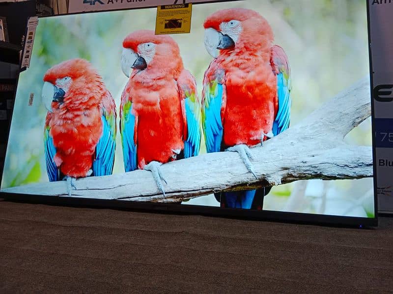 2day Sale 75" inch Borderless 4k FHD Led tv best quality 2
