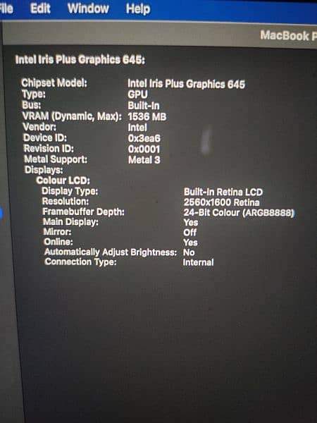 MacBook Pro 13" 2020 Intel core i5 5