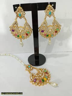 Jhumka Bali & Bindiya Set Pair Of Earring Set 0