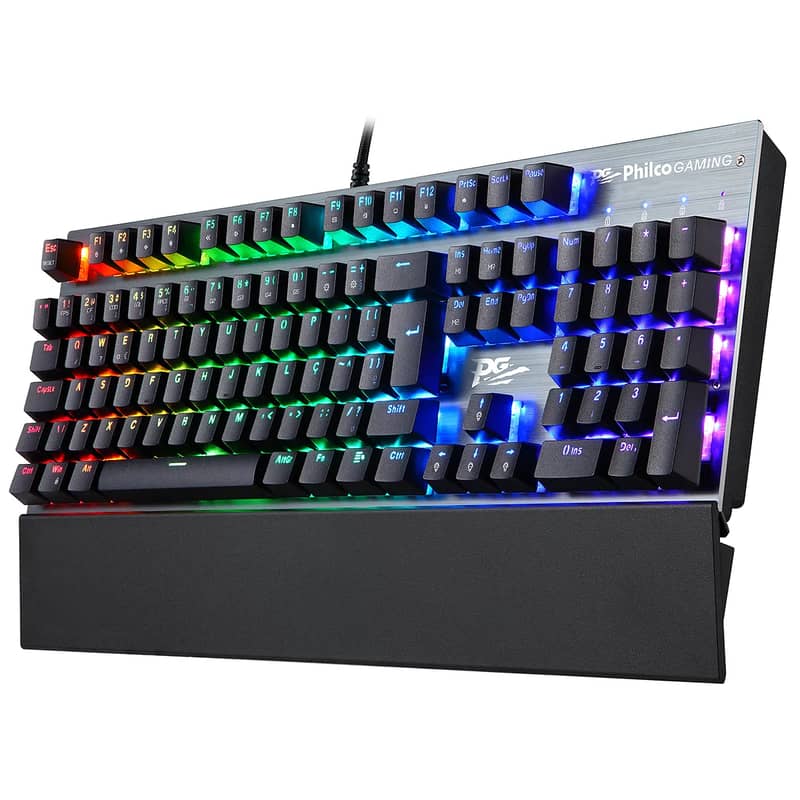 Philco Gaming Full ARGB Mechanical Gaming Keyboard with Wrist Rest 2